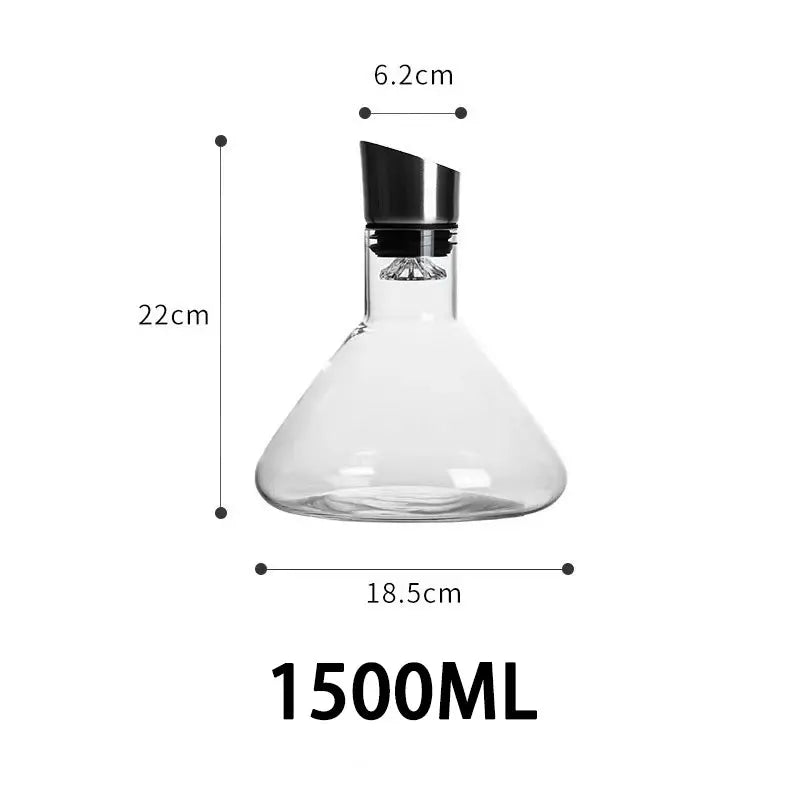 1500ML Whisky Wine Handmade Crystal Decanter - The Luxe Loft