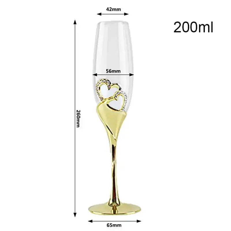 200ml Crystal Wine Glasses - The Luxe Loft