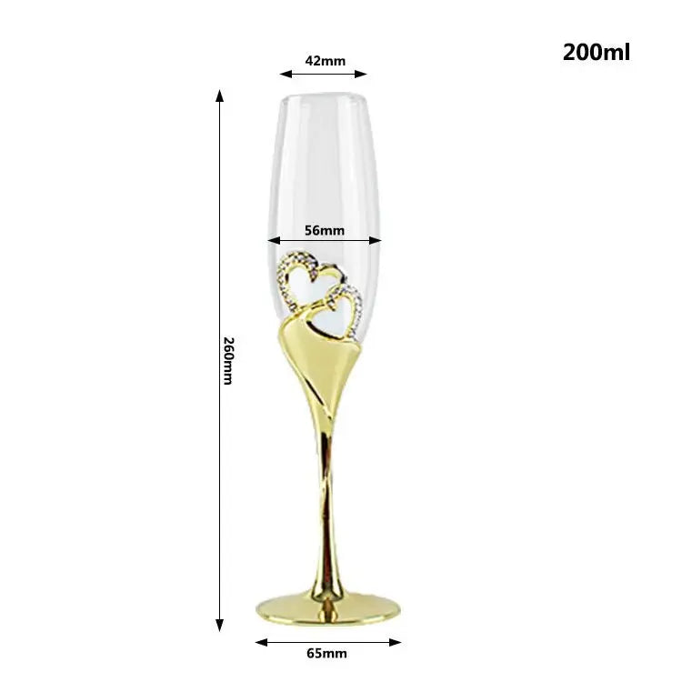 200ml Crystal Wine Glasses - The Luxe Loft