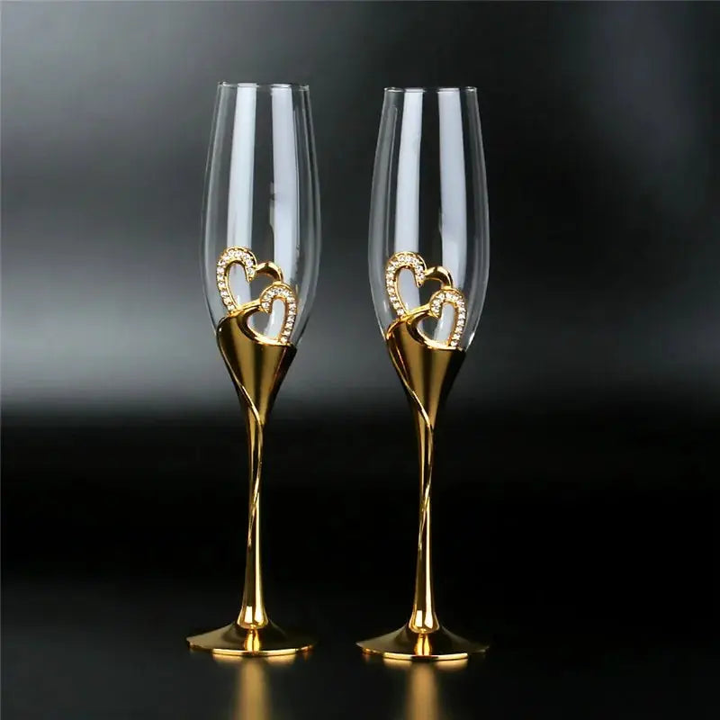 200ml Crystal Wine Glasses - The Luxe Loft