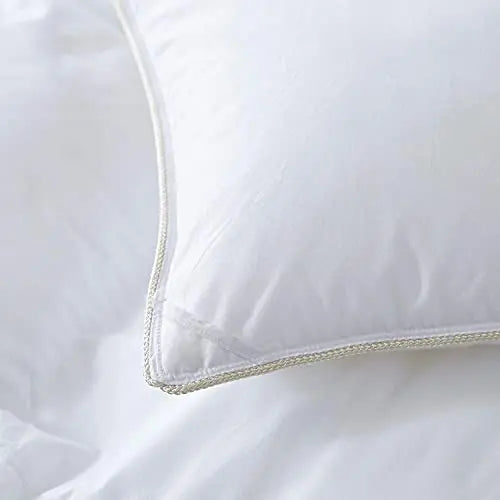 Luxurious White Solid Heavy Weight  Goose Feathers Down Comforter The Luxe Loft