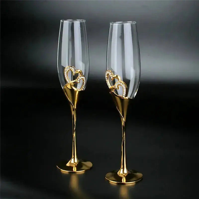 200ml Crystal Wine Glasses - The Luxe Loft