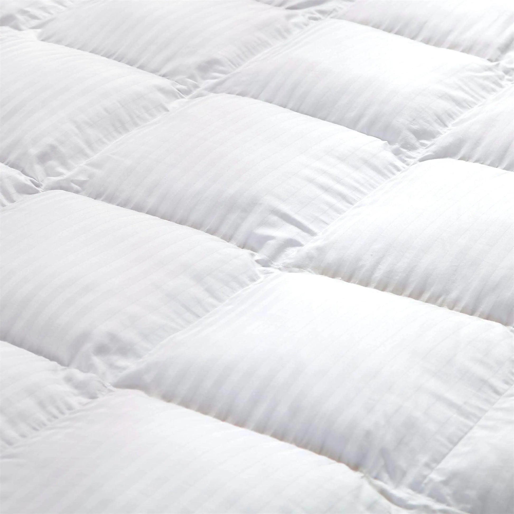 Luxurious White Solid Heavy Weight  Goose Feathers Down Comforter The Luxe Loft