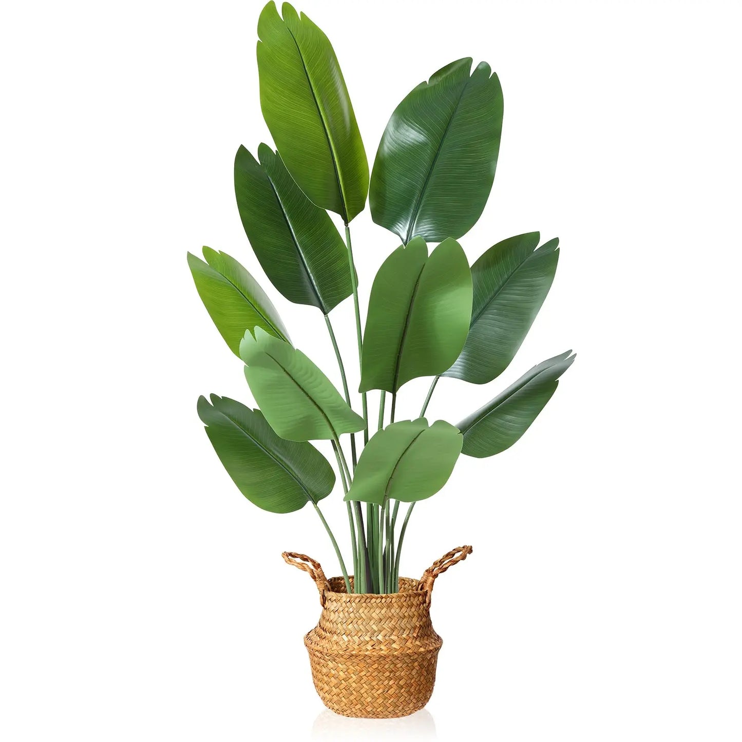 4FT Artificial Bird of Paradise Plant,  Realistic Faux Tree 2Pack The Luxe Loft