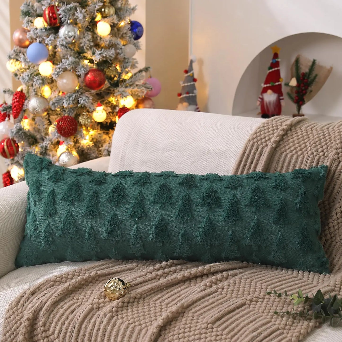 Christmas Tree Pillow Covers 18x18 inch Set of 2 The Luxe Loft