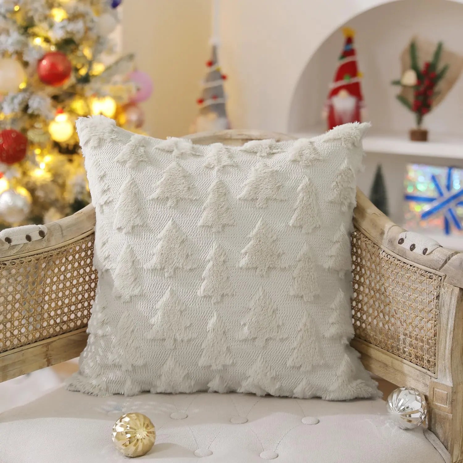 Christmas Tree Pillow Covers 18x18 inch Set of 2 The Luxe Loft