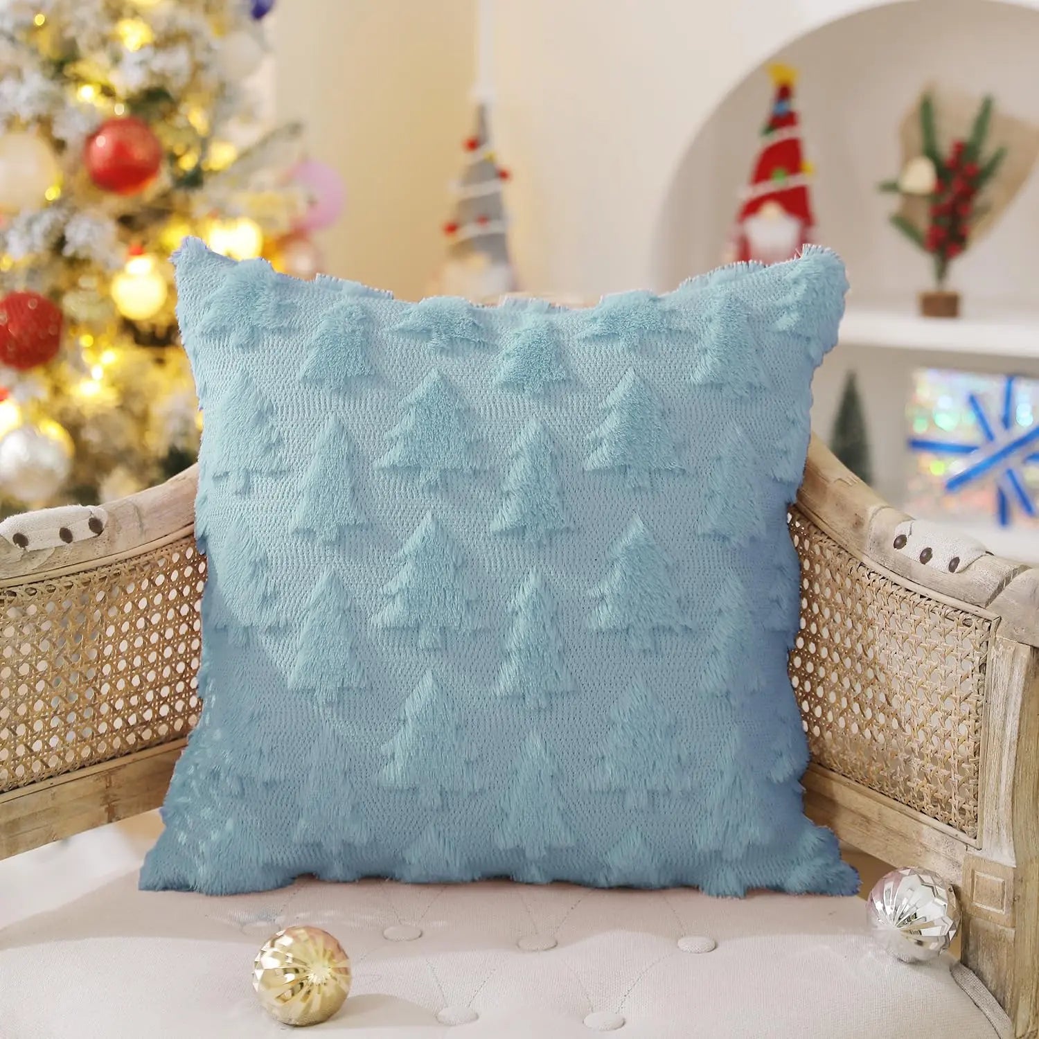 Christmas Tree Pillow Covers 18x18 inch Set of 2 The Luxe Loft