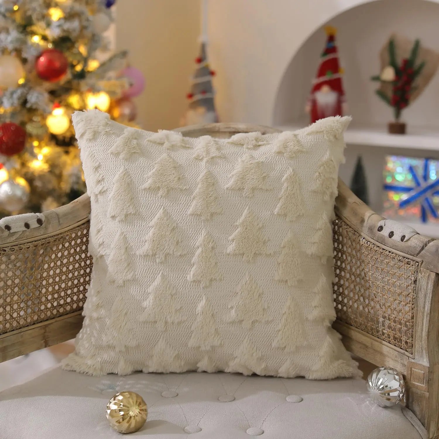 Christmas Tree Pillow Covers 18x18 inch Set of 2 The Luxe Loft