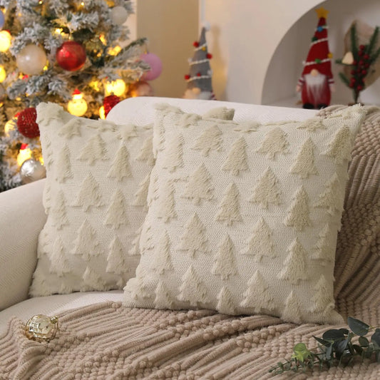 Christmas Tree Pillow Covers 18x18 inch Set of 2 The Luxe Loft