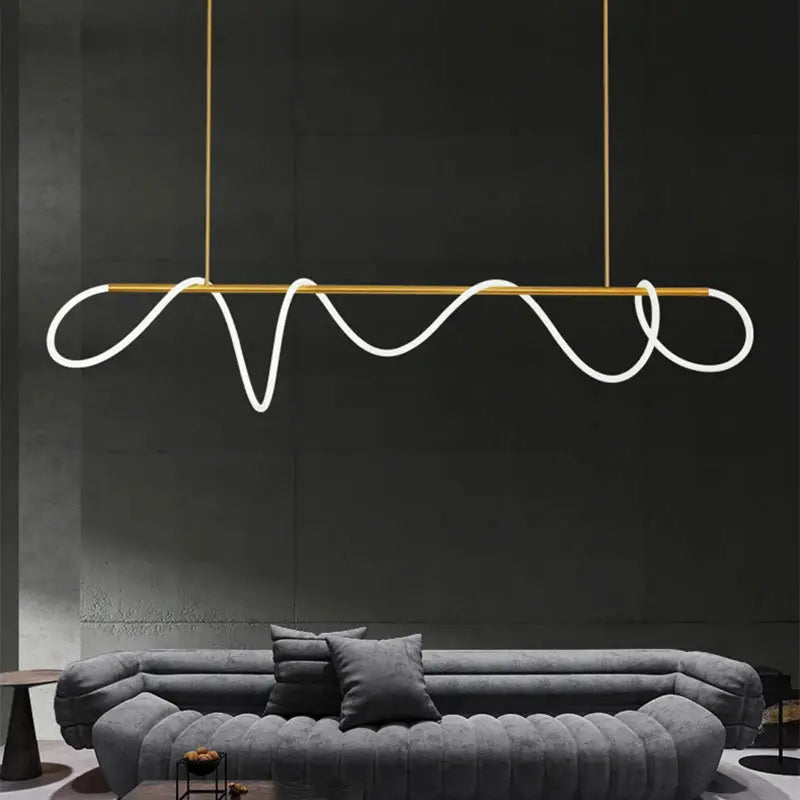 Post-Modern Abstract Shape Chandelier theluxeloft