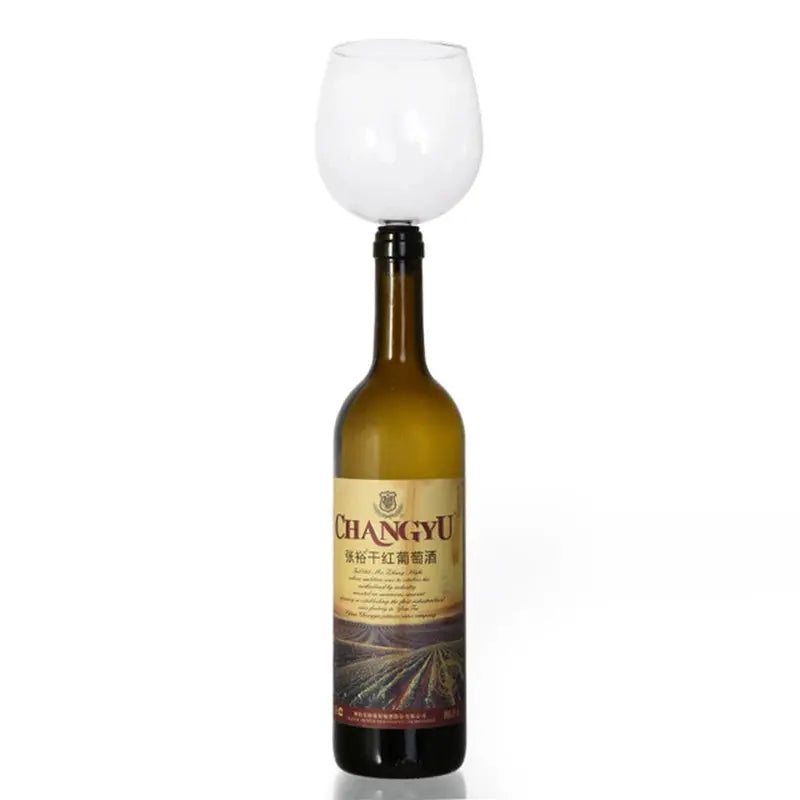 Drinking Directly from Bottle Clear Wine Glass theluxeloft