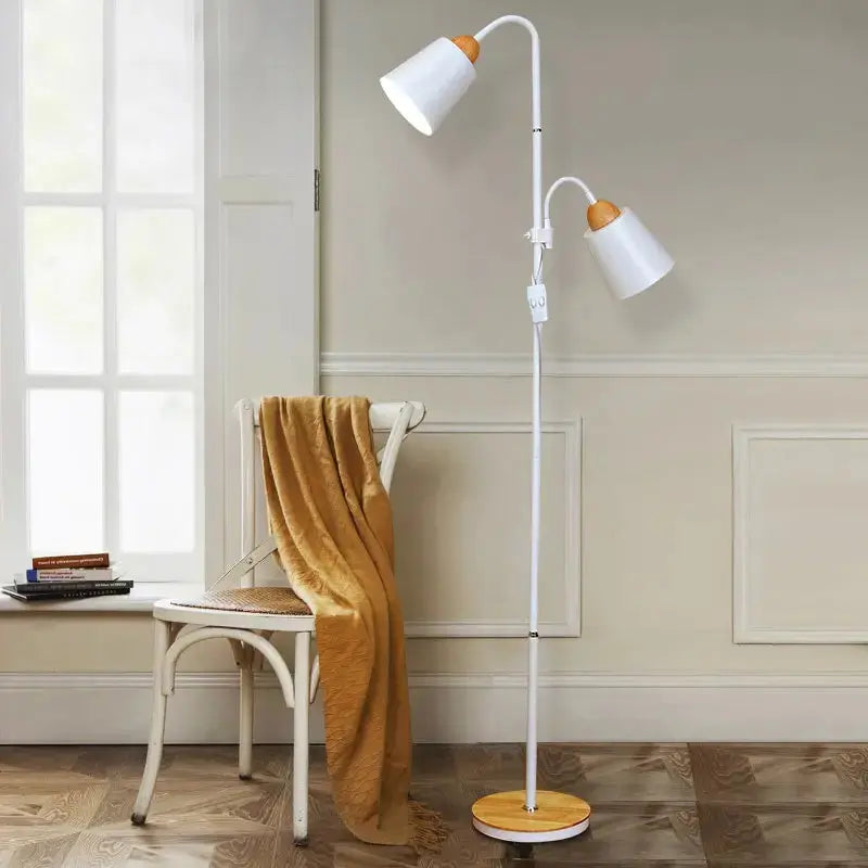 Adjustable Wooden Floor Lamp theluxeloft