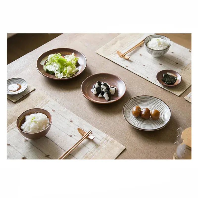 7pcs/set Japan style Ceramic Dinner Set theluxeloft