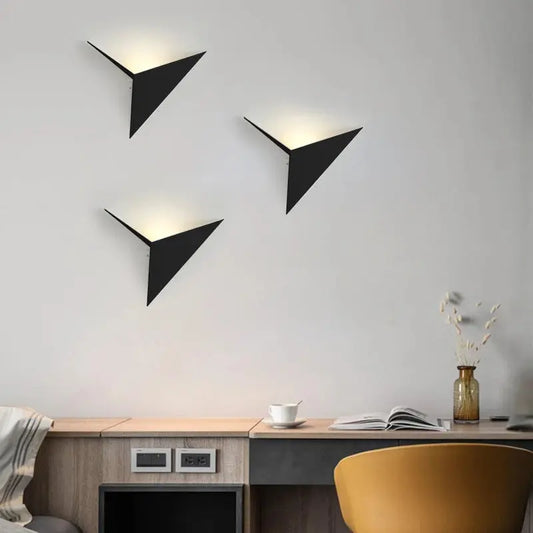 3W Aluminum Triangle Wall Lamp theluxeloft