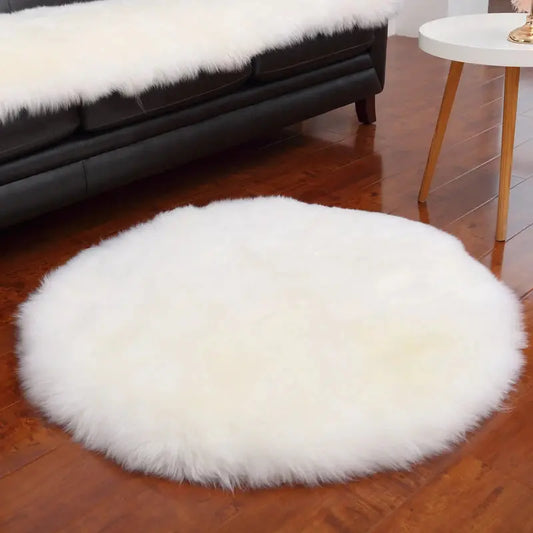 Plush Round Carpet theluxeloft