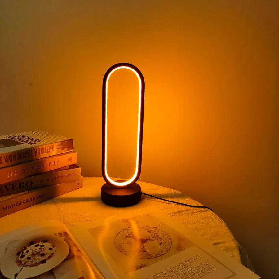 LED Ring Bedside Lamp theluxeloft