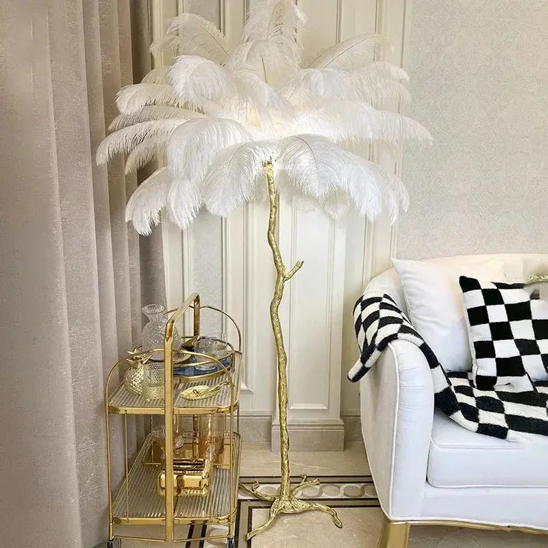 Nordic Feather Floor Lamp The Luxe Loft