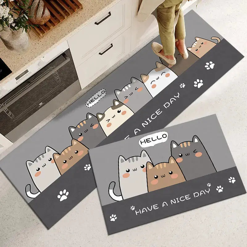 Washable Non-Slip Kitchen Floor Mat theluxeloft