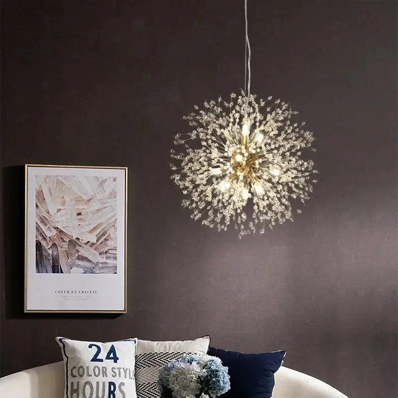 Crystal Dandelion Chandelier theluxeloft