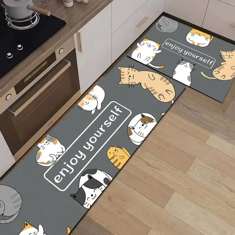 Washable Non-Slip Kitchen Floor Mat theluxeloft