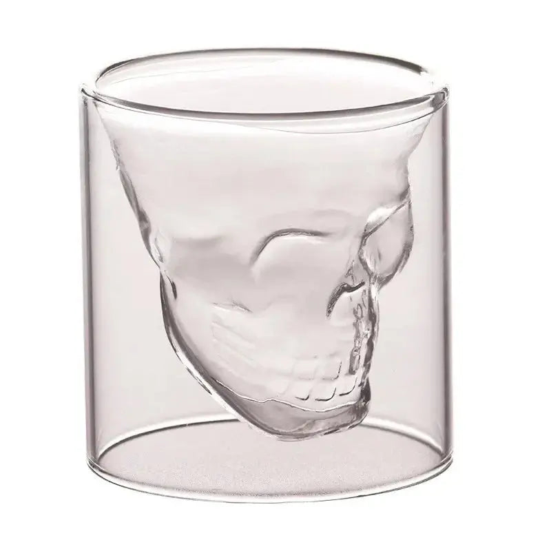 Classical Skull Shape Crystal Glass theluxeloft