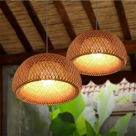 Bamboo Pendant Lamp theluxeloft