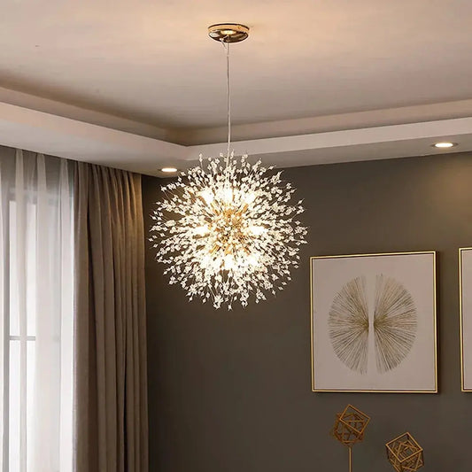 Crystal Dandelion Chandelier theluxeloft