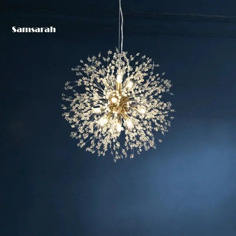 Crystal Dandelion Chandelier theluxeloft