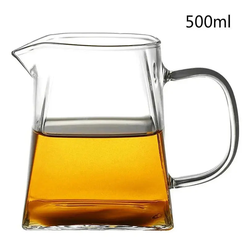 Heat-Resistant Clear Glass Tea Pitcher theluxeloft