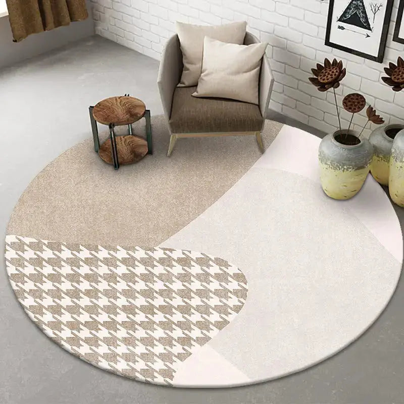 Modern Light Luxury Round Carpet theluxeloft