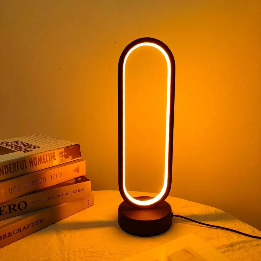 LED Ring Bedside Lamp theluxeloft