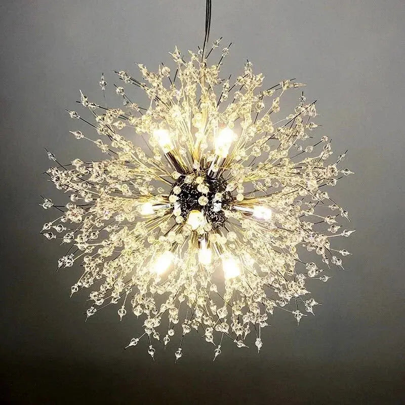 Crystal Dandelion Chandelier theluxeloft