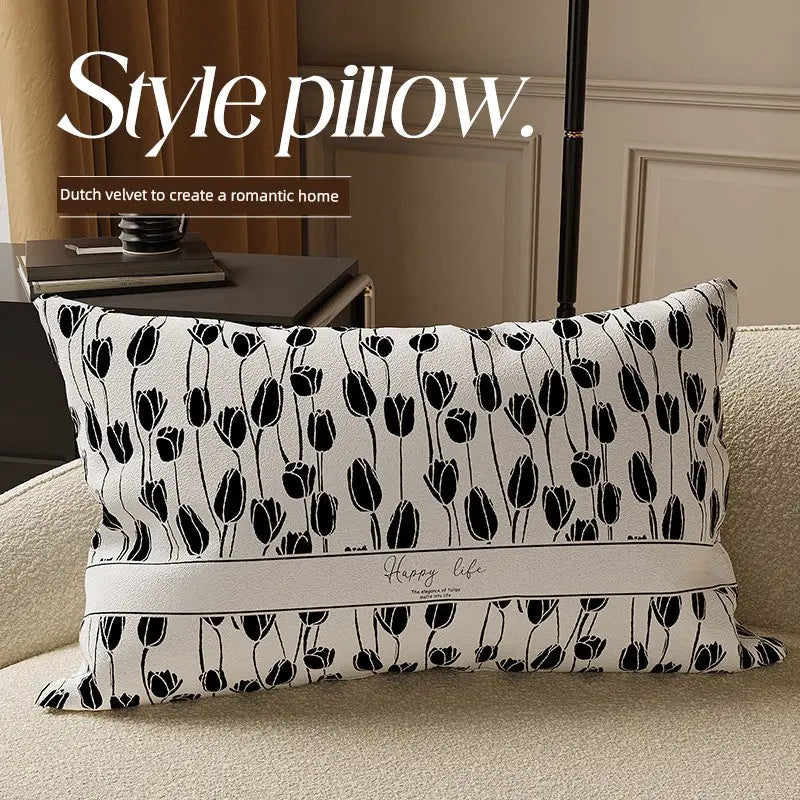 Flower throw pillow The Luxe Loft