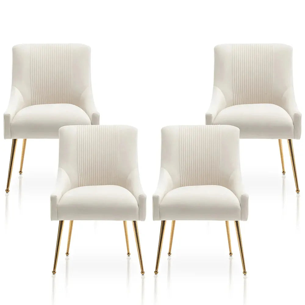 Modern Velvet Dining Chairs Set of 4 The Luxe Loft