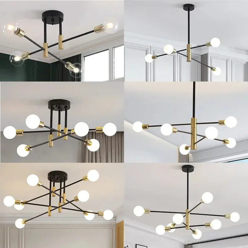 Modern LED Edison Bulbs Chandelier theluxeloft