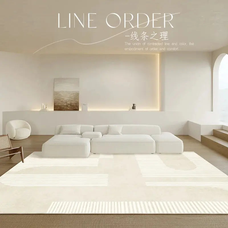 Japanese Minimalist Carpet theluxeloft