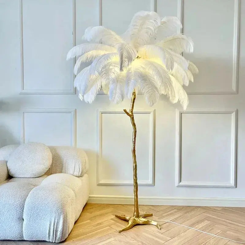 Nordic Feather Floor Lamp The Luxe Loft