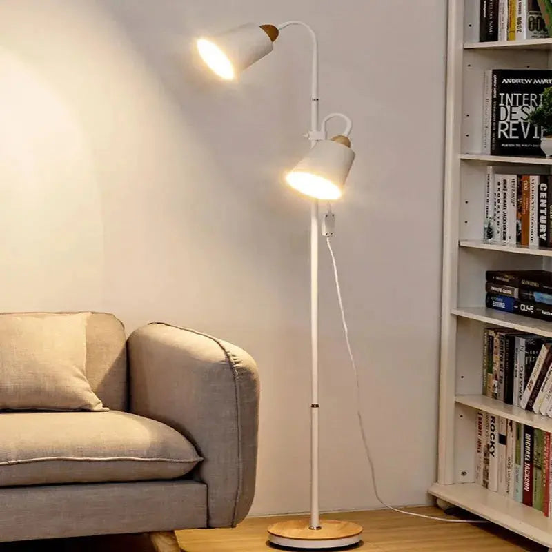 Adjustable Wooden Floor Lamp theluxeloft