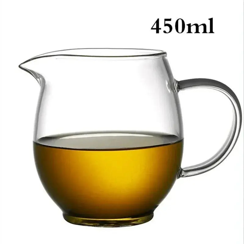 Heat-Resistant Clear Glass Tea Pitcher theluxeloft