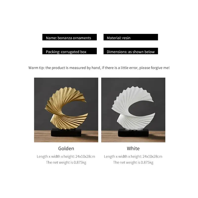 Modern Decor Abstract Sculpture theluxeloft