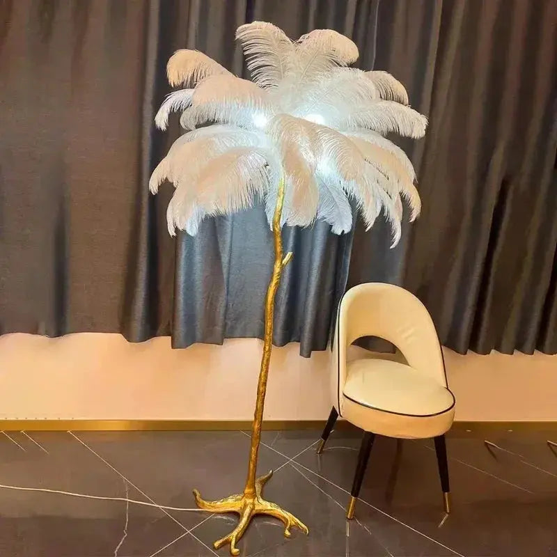 Nordic Feather Floor Lamp The Luxe Loft