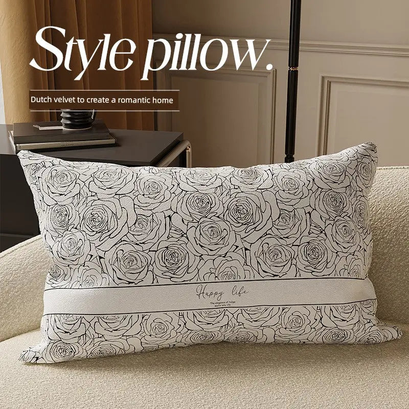 Flower throw pillow The Luxe Loft