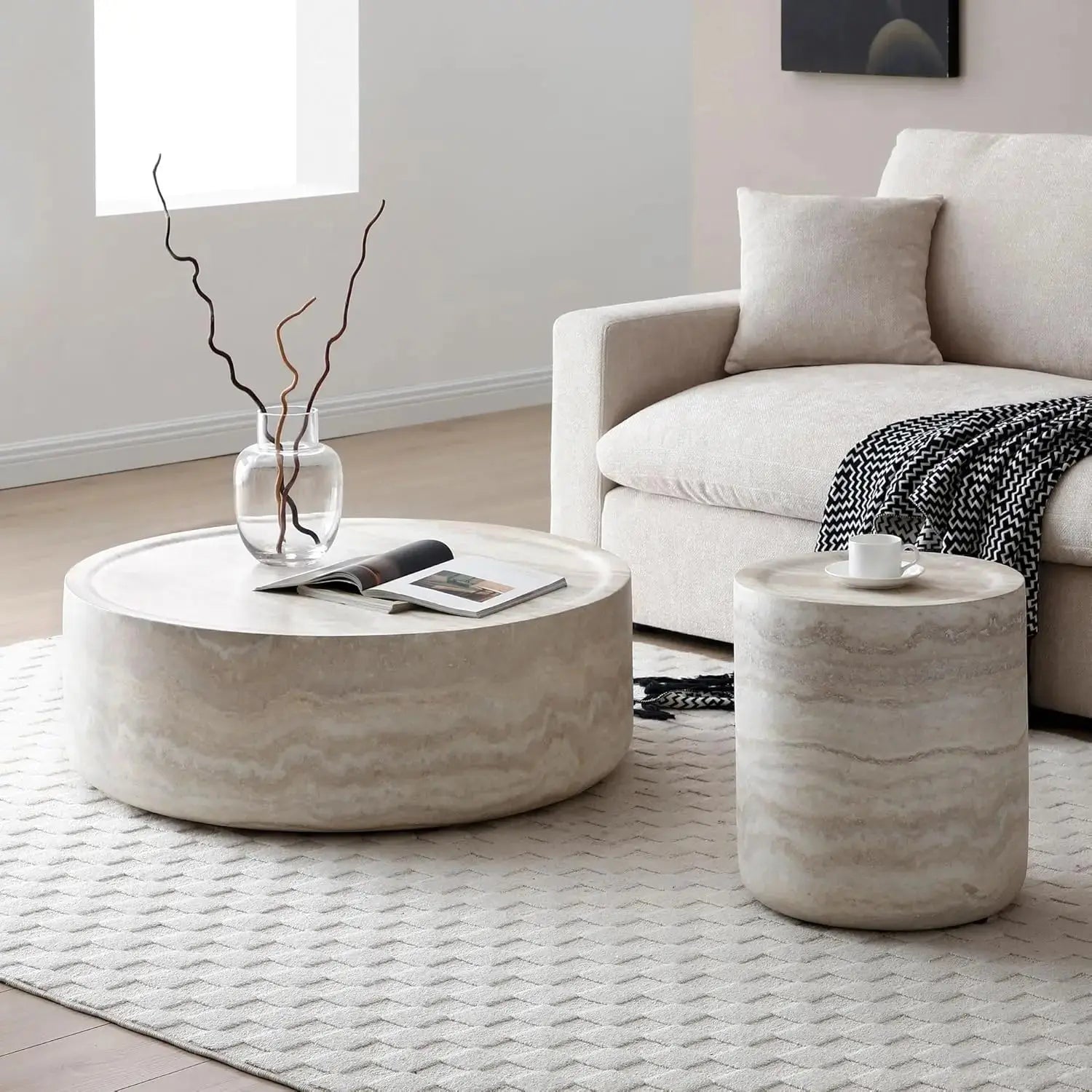 Round Coffee Table The Luxe Loft