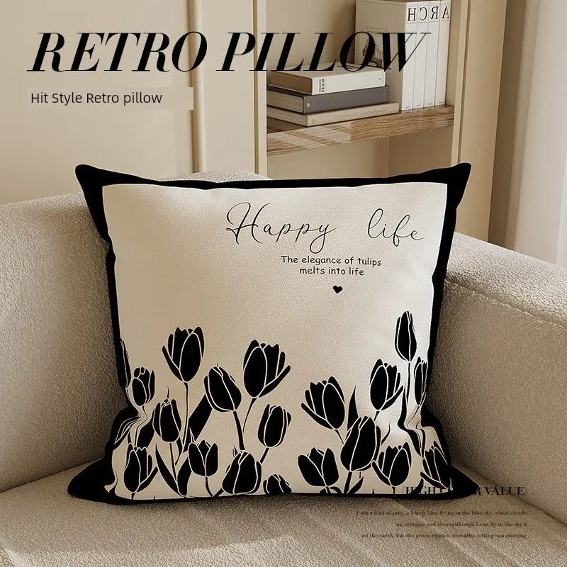 Flower throw pillow The Luxe Loft