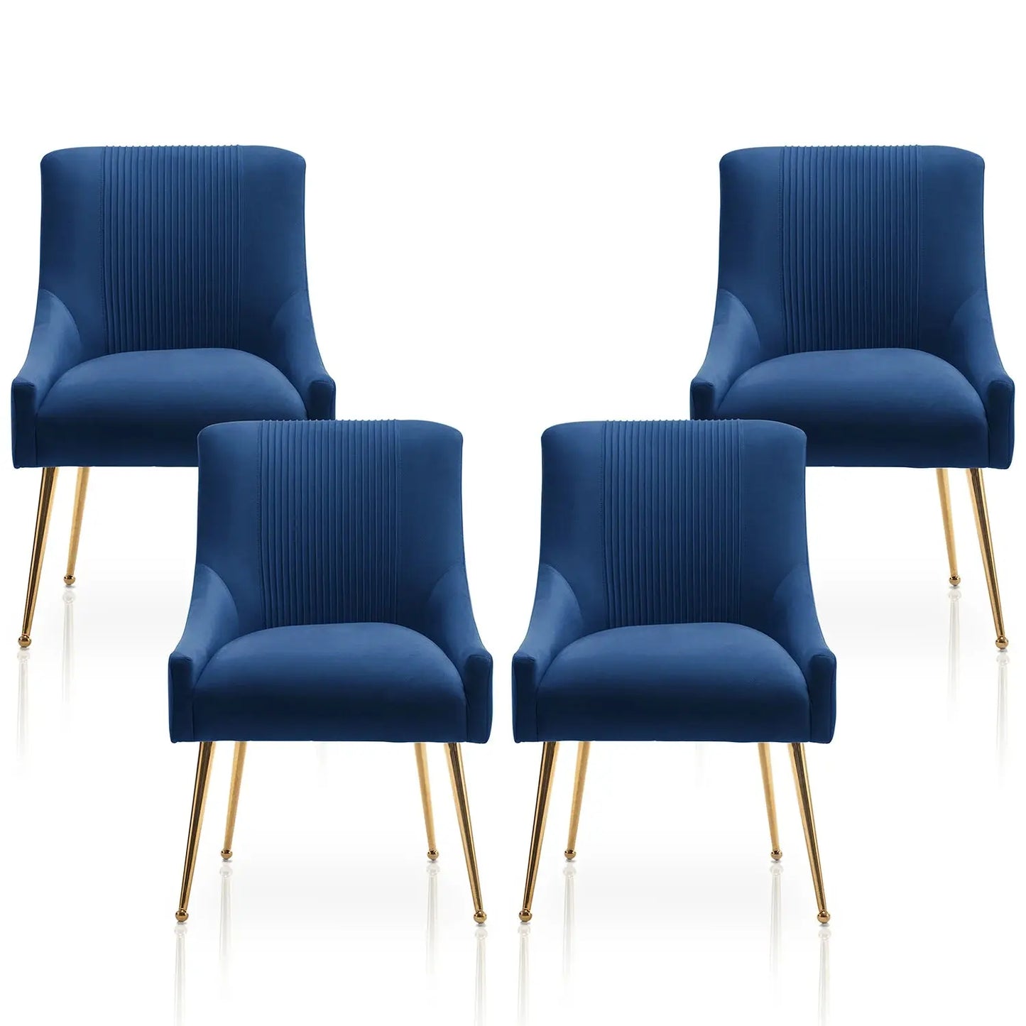 Modern Velvet Dining Chairs Set of 4 The Luxe Loft