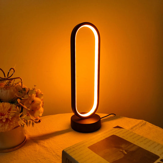 LED Ring Bedside Lamp theluxeloft