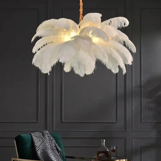 Feather Chandelier theluxeloft