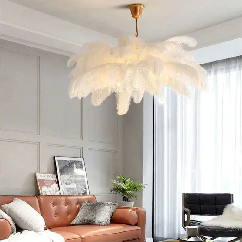 Feather Chandelier theluxeloft