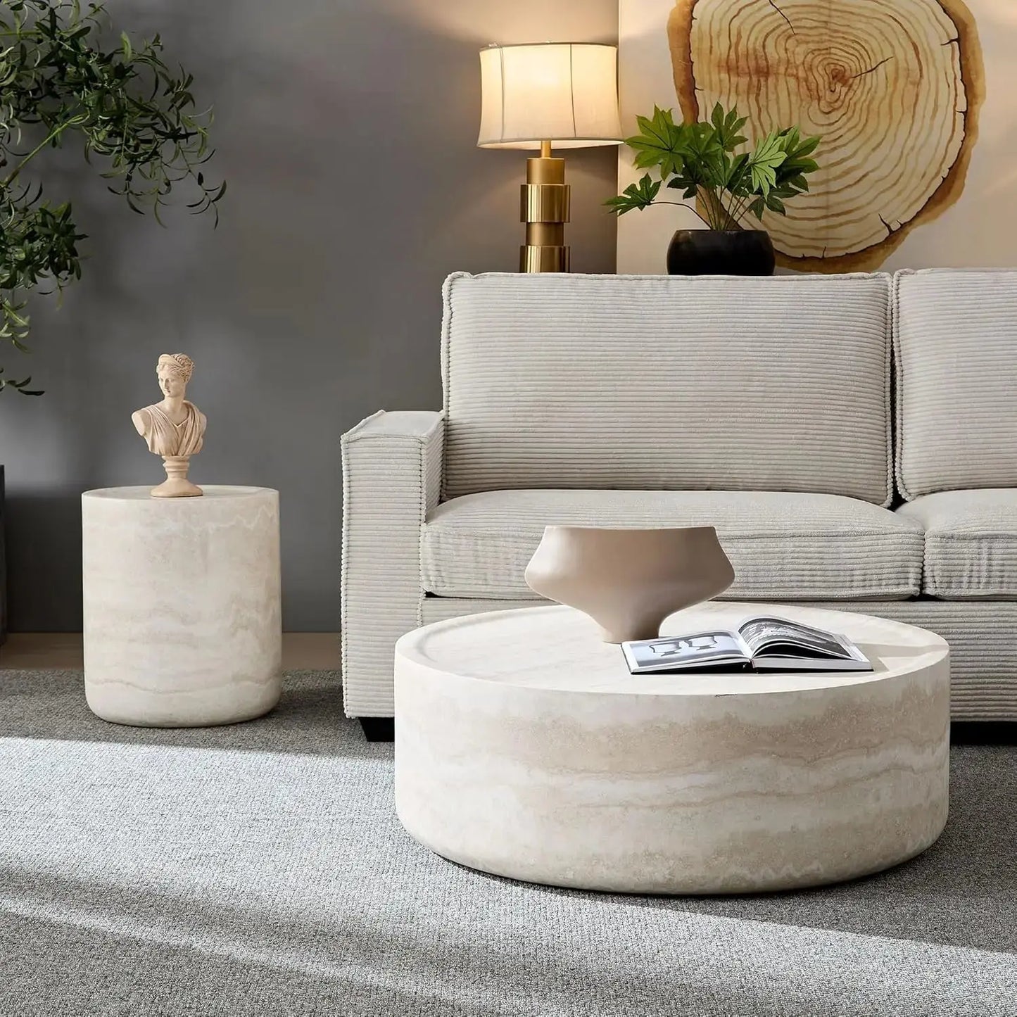 Round Coffee Table The Luxe Loft