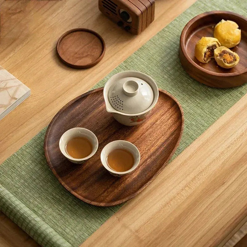 Whole Wood Irregular Tableware Set theluxeloft